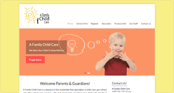 Desktop Screenshot of afamilychildcare.com